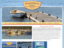 Tablet Screenshot of dons-dock.com